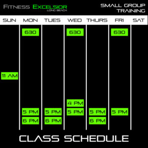 Small Group Training Classes SIX Days a Week!